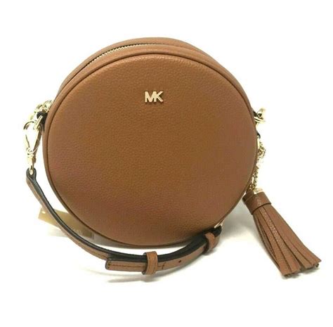 michael kors canteen bag acorn|EUC Michael Kors Crossbody Leather Canteen Bag in Acorn.